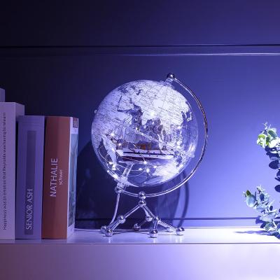 China DIY Home Decoration Lighted Globe With String Light And Sailing Ship for sale