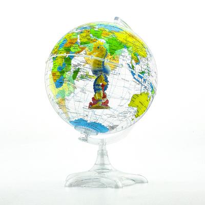 China Factory Rewritable Customize Good Quality World Map Globe Earth 20cm Tellurion With Animal Toys For Children Study for sale