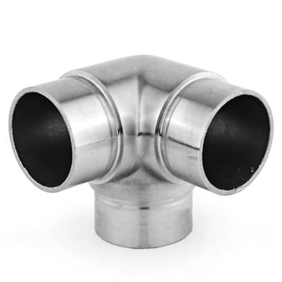 China Modern High Quality Handrail Railing Fittings 304 Stainless Steel 316 Handrail Connector for sale