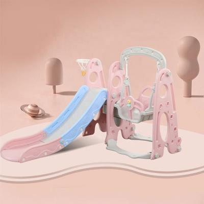 China Attractive Price Type PE New Indoor Slide With Plastic Swing Slide With Swing Set On Sale for sale