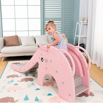China New Design PE Baby Boy Slides Indoor Playground Slide Elephant Plastic Kids Slide Toy for sale