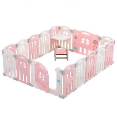 China Import and Export Quality Modern White Gray Fence Baby Children Playpen Game Yard Safety Baby Fence for sale