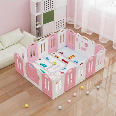 China Modern Environmental Friendly Play Fence Baby Kids Plastic Playpen Toys Baby Game Pen for sale