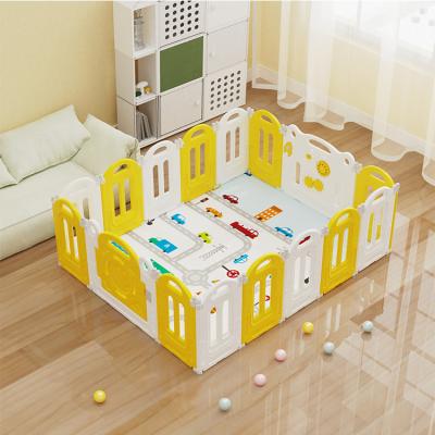 China Modern Cheap Price Playground Kids Plastic Baby Playpen Square Shape Foldable Portable Baby Playpen for sale