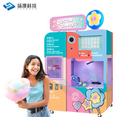 China Large Fancy Commercial High Profit Cotton Candy Marshmallow Cotton Candy Supply Machine For Kids Adults for sale