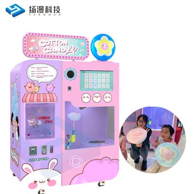 China Full Automatic SDK Sugar Cotton Candy Floss Machine Electric Cotton Candy Robot for Cotton Candy for Shopping Malls for sale