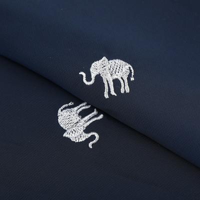 China Waterproof In Stock T400 Fine Twill Embroidery For Down Jacket Anorak Jacket Stretch Embroidery Fabric for sale