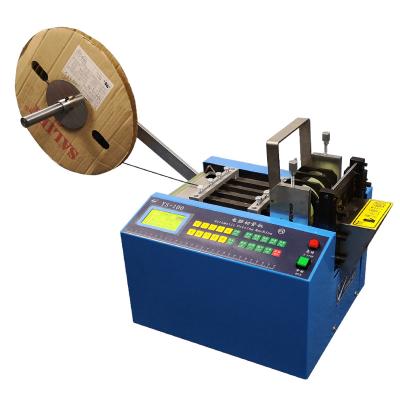 China New Microcomputer Hot Automatic Pipe Cutting Machine Tube PE Pipe Heat Shrink Cutting Machine 110V/220V 350W 0-100MM for sale