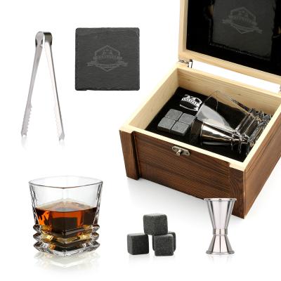 China Minimalist High Quality Cheap Whiskey Stone Gift Set Whiskey Cubes Whiskey Glass Wine Accessories for sale