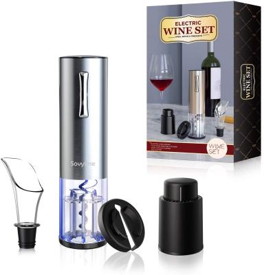 China Viable Electric Wine Opener Corkscrew Rechargeable Automatic Red Wine Bottle Openers Set Wine Enthusiast Accessories Stainless Steel for sale