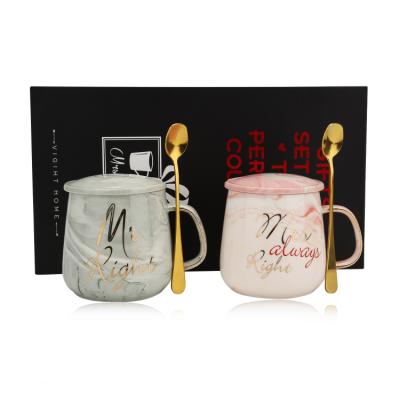 China Sustainable Gifts Mug Set To Add Two Spoons And Two Glass Covers Perfect for sale