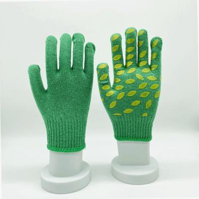 China Factory Price Anti Slip Cut Cotton Safety Knitted Anti Slip Gloves With PVC Dotted for sale