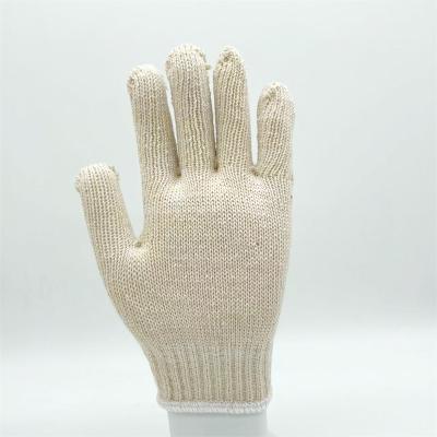 China Fashion Seven Anti-Slip Top Features Knitted Cotton Safety Working Gloves for sale