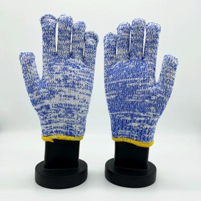 China Wholesale Anti-slip hand gague hand 7 quality cotton protective knitted safety gloves for work for sale