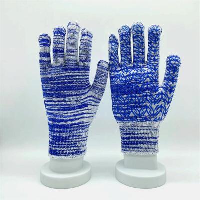 China High Quality Knitted Anti-Slip Household Gloves Cotton Polyester Safety Gloves for sale