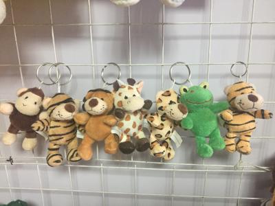 China Uiterst kleine Gevulde Dierlijke Keychains, Bosreeks van Keychain van de 4,5 Duim de Minipluche Te koop