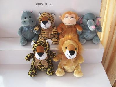 China Custom Shaped Animal Plush Dolls Forest Plush Toy For Kids Zoo Animal for sale