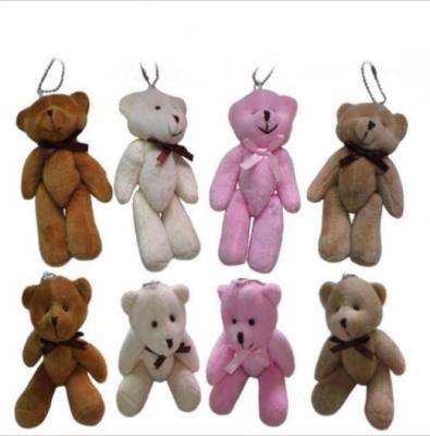 China 5 Inch Plush Keychain Toys , Small Teddy Bear Keychain Hanging Ornament for sale