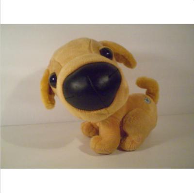 China Artist Collection Cute Plush Dolls Stuffed Animal Dog Toys With Barks And Ears Wiggle for sale