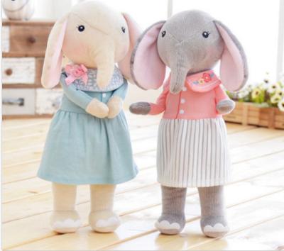 China Popular Sweet Cute Stuffed Elephant Animal Toy 11cm For Girls Birthday Doll for sale