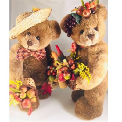 China Personalized Plush Teddy Bears STANDING OOAK Fall Bounty Bears For Girlfriend for sale