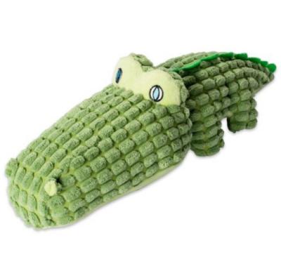 China DII Bone Dry Jungle Friends Dog Squeaky Toy , Sam Alligator Alligator Plush Toy for sale