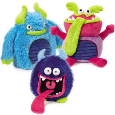 China Odor Free Plush Pet Toys , Grriggles Grunting Buglies Soft Plush Dog Toys for sale