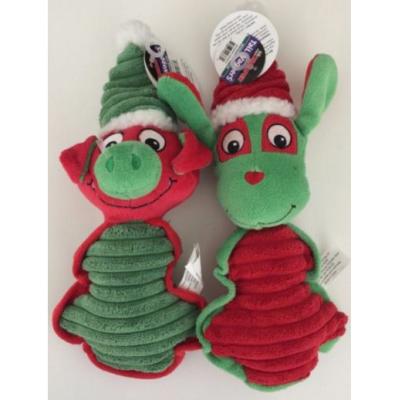 China Funny Interactive Stuffed Animal Christmas Tree Ornaments Squeakers Chewer for sale