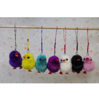 China O luxuoso pequeno Keychain da forma brinca o bicho de pelúcia da galinha para a suspensão do telefone à venda