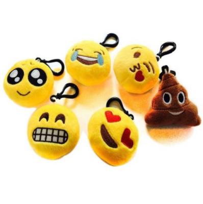 China Nettes reizendes Emoji-Plüsch-Spielzeug Keychain mit Haken für Förderungs-Geschenke zu verkaufen