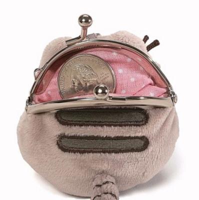 Cina Mini borsa Gund conceduto una licenza a Keychain NWT della moneta della peluche di Pusheen per il piccolo regalo in vendita