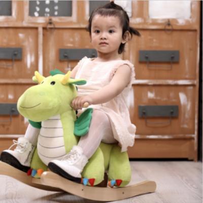 China Personalized Stuffed Animal Rocking Chair , Plush Rocking Dragon Ride On Toy for sale