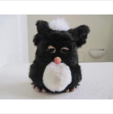 China 6 Inch Electronic Plush Toys BLACK FUBRY Shaped Singing English Songs for sale