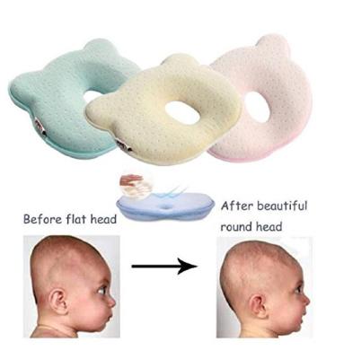 China Anti Flat Head 3D Mesh Pillow , Memory Foam Infant Head Support Pillow For Crib for sale