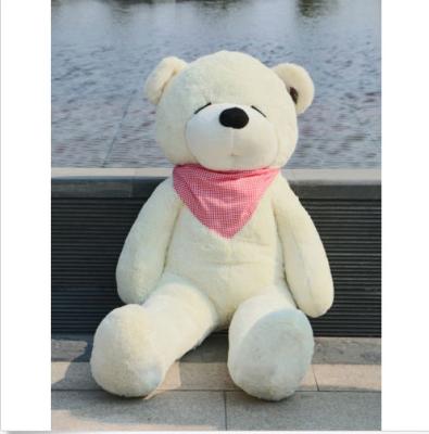 China Joyfay Giant White Teddy Bear Stuffed Animal , Sleepy Valentines Teddy Bear 71'' 180cm for sale