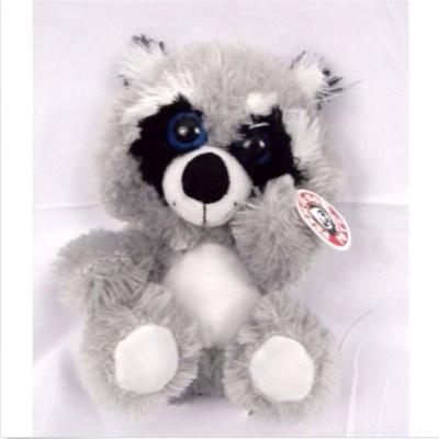 China Raccoon Shaped 15cm Cute Plush Dolls Personalized For Girls Birthday Gift for sale