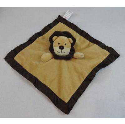 China Belle Brown Tan Lion Kids Plush Dolls Warm Breathable Animal Baby Blanket for sale