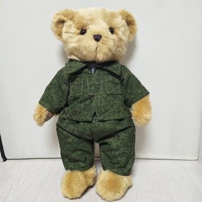 China o urso de peluche fresco uniforme encheu o brinquedo feito sob encomenda da boneca do luxuoso para o presente à venda