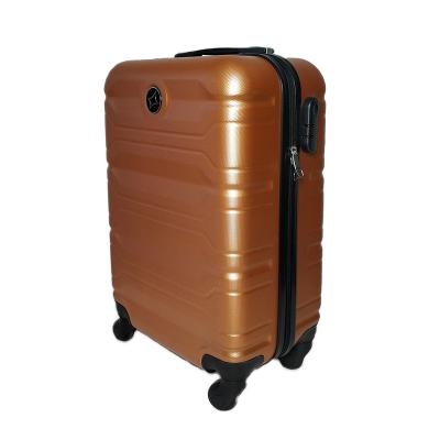 China Hard Shell Suitcase Packaging Box High Quality Orange Kid's Case Designers Travel Bags Luggage Set Trolley Suitcase Carry-on for sale