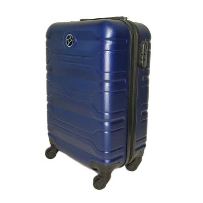 China Wholesale Custom Navy Blue Hard Shell Suitcase Packaging Box Luxury ABS Luggage Travel Bags Closet Suitcases 4 Wheels Kids Set 3 Unisex for sale