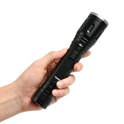 China High-Med-Low-Flash-SOS IPX4 Waterproof Most Powerful Rechargeable Zoomable USB LED Flashlight Torch For Outdoor for sale