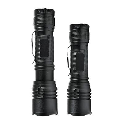 China Outdoor Factory Wholesale Emergency 500 Lumens Portable Adjustable Zoomable IPX4 Waterproof T6 Flat Led Promotional Flashlight For Outdoor for sale