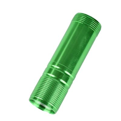 China Emergency Factory Supply Mini 100 LM Waterproof Dry Battery Explosion Flashlight Volumes, Portable Green COB LED Torch Light For Kids for sale