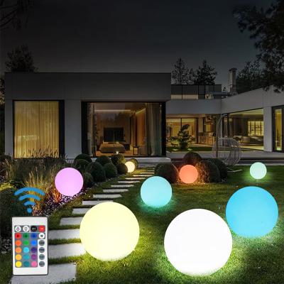 China Garden Solar Pool Ball Floating Solar Light Ball, IP67 Waterproof 18 Color RGB Color Lamp Solar Light Balls for sale