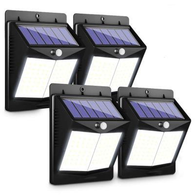 China Residential 300 Lumens 70 LED 3 Modes Solar Lights Outdoor, Radio Solar Motion Sensor Lights Waterproof IP65 Security Solar Wall Lights for sale