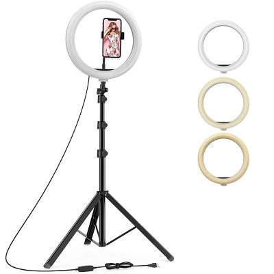 China Top Selling Photogrphy 6Inch 8Inch 10Inch 12Inch 14Inch 18Inch Dimmable Led Ring Light Stand Studio With Tripod Living for sale