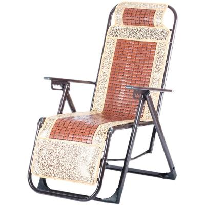 China Recliner Mat Patio Eco-Friendly Outdoor Bamboo Relaxing Folding Zero Gravity Chair for Pool Side Beach Camping Recliner for sale