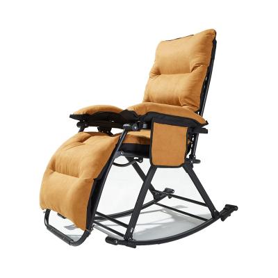 China Foldable Rocking Chair Lounge Garden Chairs Patio Weightless Chair Sun Sofa Recliner for sale