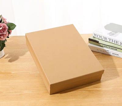 China Recyclable Recycled Premium Kraft Paper Box Packaging Boxes Custom Size Printing Collapsible Kraft Paper Gift Box for sale