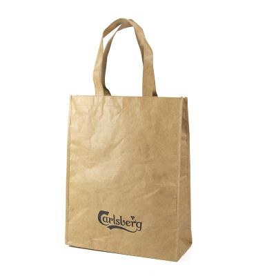 China Dupont Kraft Paper Bags Custom Washable Paper Bags Untearable Keepsake Bags With Logo Customized for sale